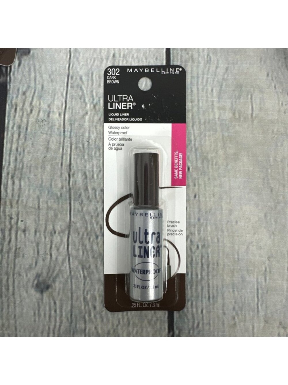 1-Maybelline New York Ultra Liner 302 Dark Brown Eyeliner New Sealed